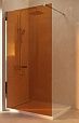 Душевая перегородка Vincea Walk-In VSW-1H900GS 90x200 хром, янтарь