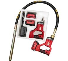 Аккумуляторный глубинный вибратор TeaM LV-3515 (вал 1,5м, 800Вт, булава 35мм) LV3515