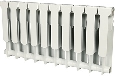 Биметаллический радиатор Rommer Profi BM 350 BI350-80-80-130 10 секций RAL9016 86632