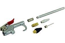 Пневматический обдувочный пистолет с набором аксессуаров Wiederkraft WDK-65111