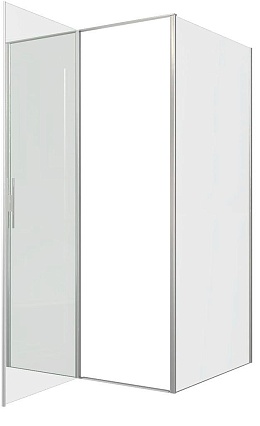 Душевой уголок Allen Brau Priority 120x100 3.31032.BA + 3.31047.BA, прозрачный, серебро браш