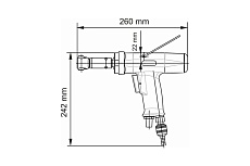 Резьбонарезная машинка DEPRAG DP030-007ZRB12 пистолетная рукоятка, М3-М10, сталь 3023731A