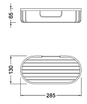 Полка Timo Nelson 150078/00 chrome