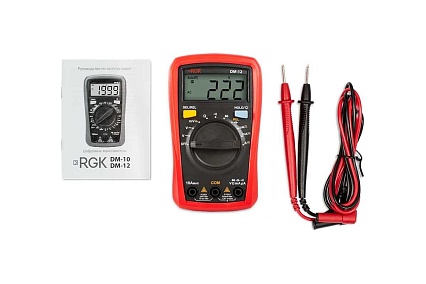 Цифровой мультиметр с поверкой RGK DM-12 779630