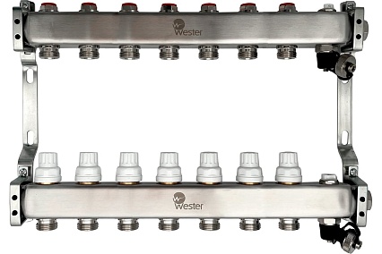 Коллектор нерж. Wester MUVS 1"-3/4 в сборе на 7 выходов 0-32-1610