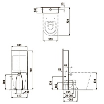 Бачок для унитаза Laufen Kartell 8.2866.1.000.881.1