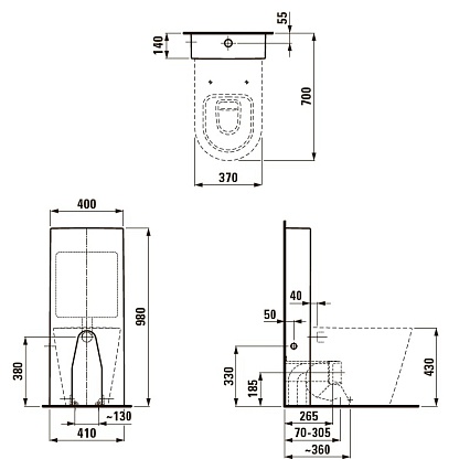 Бачок для унитаза Laufen Kartell 8.2866.1.000.881.1