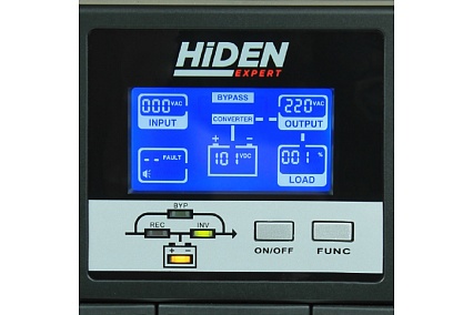 Источник бесперебойного питания Hiden EXPERT 2 kVA/1,6 kW, 4хАКБ внешние, 48В, ЗУ 10А UDC9202H-48