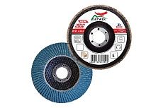 Круг лепестковый торцевой Цирконий 125х22.2 мм, P80, 10 шт SKYWER SK-KLTZ125P80