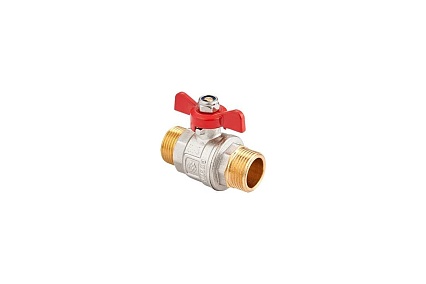 Шаровой кран MVI полнопроходной 1/2" наружная-наружная, бабочка BV.515.04