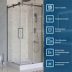 Душевой уголок BelBagno MARINO-2-A-2-90-C-GM 90x90 прозрачный, оружейная сталь