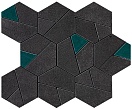 Мозаика Atlas Concorde Boost Tarmac Mosaico Hex Jade 25x28,5 см, AN7A