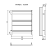 Полотенцесушитель электрический Lemark Mars LM35607E П7 50x60