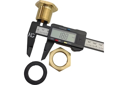 Штуцер для врезки в бочку 1/2" ВР х 3/4" НР HG 1896219