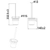 Ерш подвесной AQUAme Trento AQM7214MB черный матовый