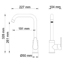 Смеситель для кухни WasserKRAFT Alz 28807