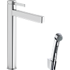 Смеситель для раковины Hansgrohe Finoris 260 76220000 гигиенический душ, донный клапан, хром