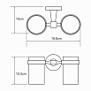 Держатель для стакана WasserKRAFT Isen K-4028D двойной