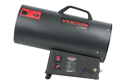 Газовая тепловая пушка Verton Air GH-33 (33 кВт, 750м3, 2,1кг/ч, регулировка высоты/подачи газа, пропан/бутан) 01.13454.13457