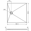 Поддон для душа Jacob Delafon Tolbiac 90x90 E6D327RU-WPM белый матовый
