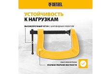 Струбцина G-образная, усиленная Denzel 75 мм 20642