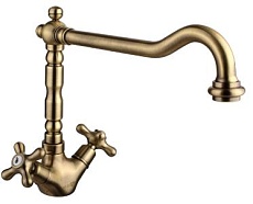 Смеситель для кухни Lemark Vintage LM2805B бронза