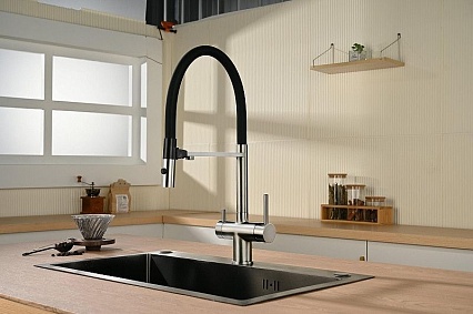 Смеситель для кухни Vincea VKF-120CH хром