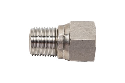 Резьбовой адаптер A-Flow SS316, 1/2" Male NPT, вращающаяся M20x1.5 FASH-MRF-8N-20M