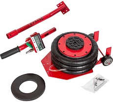 Домкрат подкатной пневматический Rockforce 3.5 т, 6-12 Бар, h min 135мм, h max 450мм, 3 подушки, Ø270мм RF-YHQD-3WT-270B NEW/3,5/(51126)