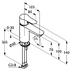 Смеситель для раковины Kludi Objekta 321260575