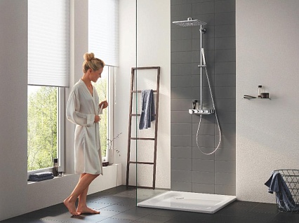 Душевая стойка Grohe Euphoria SmartControl System 310 Cube Duo 26508000 с термостатом