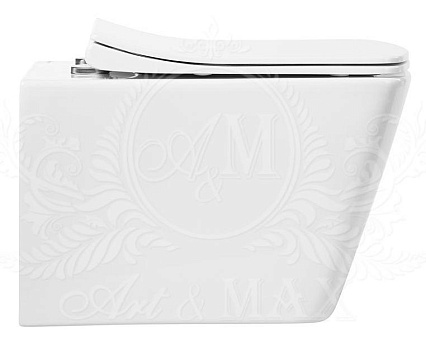 Подвесной унитаз Art&Max Techno AM9310CHR безободковый
