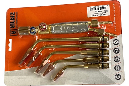 Ацетиленовая горелка YILDIZ наконечник 1, 2, 3, 4, 5 GAZ VA615