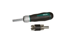 Торцовая рукоятка HONITON трещоточная с набором бит, 14 предметов HW96-4314