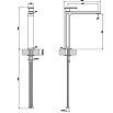 Смеситель для раковины Gessi Eleganza 46004#087 шлифованное золото