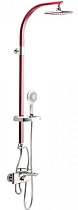 Душевая стойка Creavit SH771 красный, 3 режима