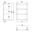 Полотенцесушитель электрический Margaroli Sole 5124704MBNB черный матовый