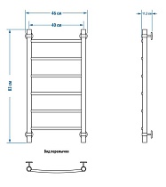 Полотенцесушитель водяной Energy Classic 80x40