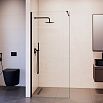 Душевая перегородка RGW Walk In WA-210B 120x195 с крючком для полотенца/халата, черный, прозрачное 351021011-14