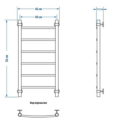 Полотенцесушитель водяной Energy Classic 80x40