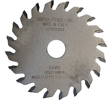 Диск пильный DORIGO подрезной 120x3.1-4.3/2.2x22 Z=20 LC120312220