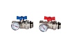 Комплект прямых шаровых кранов с термометрами Rommer 1” Rms-1001-030001 RG0091LAP2S4QV