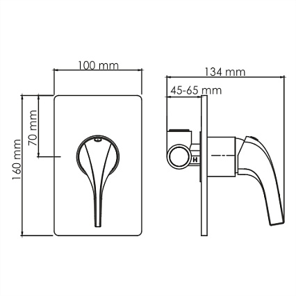 Смеситель для биде WasserKRAFT Sauer A71097 золото