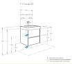 Тумба с раковиной Акватон Сканди 55 см белый 1A2517K0SD010