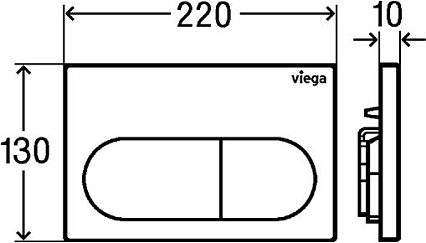 Инсталляция для унитаза Viega Prevista Dry 792831 с клавишей