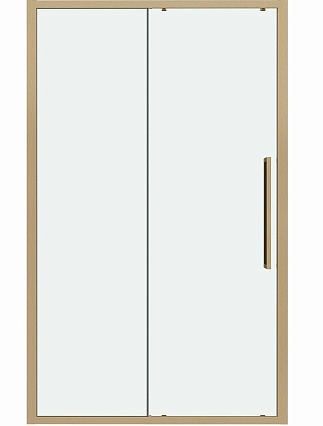 Душевая дверь Grossman Cosmo 100x195 прозрачное, золото сатин 100.K33.02.100.32.00