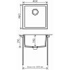 Кухонная мойка Tolero R-128 №701 46 см серый