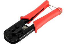 Обжимные клещи 5Bites для коннекторов RJ-45 RJ-12/11 с фикс. и зачистки витой пары LY-T568A