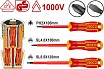 Набор диэлектрических отверток 3 шт Ingco HKISD0308