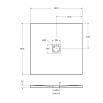 Поддон для душа BelBagno TRAY-MR-UNO-A-80-35-W-BO 80x80 белый, накладка белый